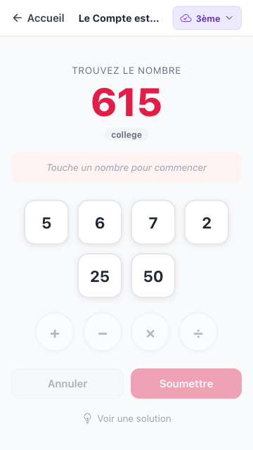Le compte est bon