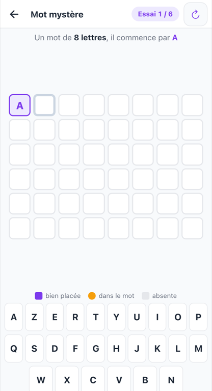 Le jeu du mot mystère
